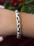 Black n White Enamel Bangle