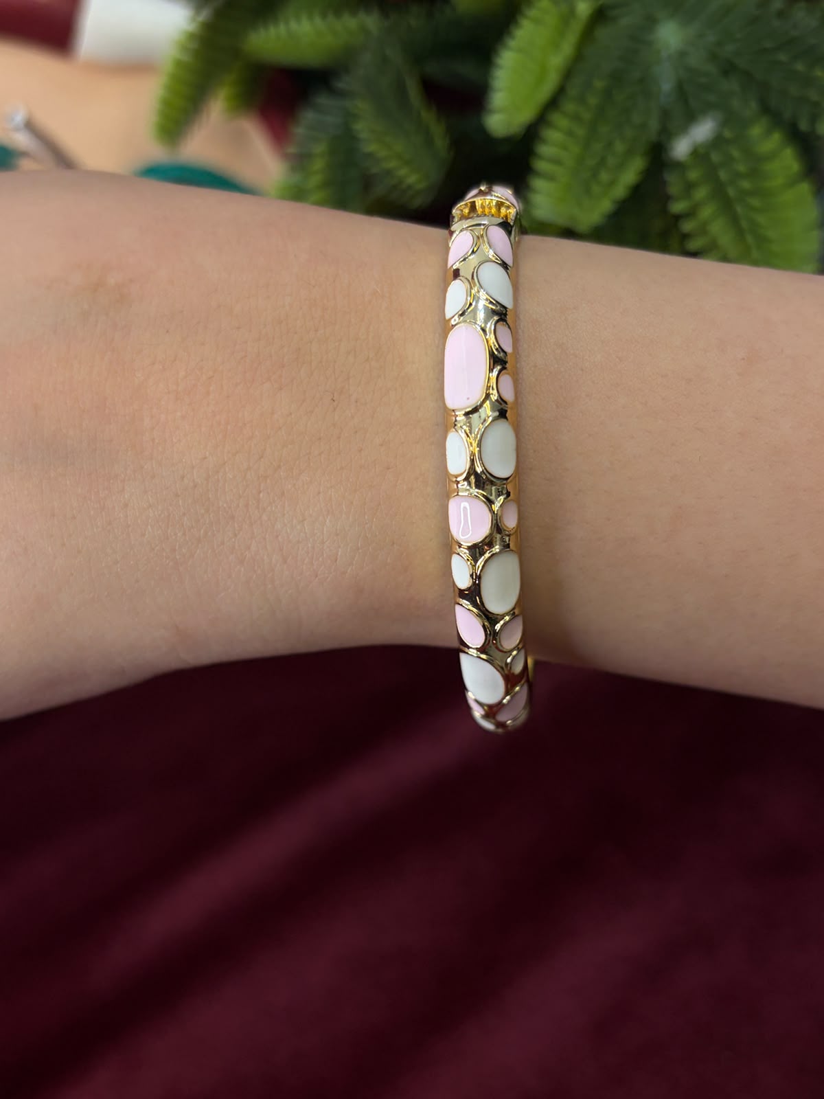 Honey Enamel Bangle