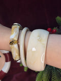 Beige Bangle Set
