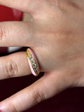 Fancy Pink Enamel Ring