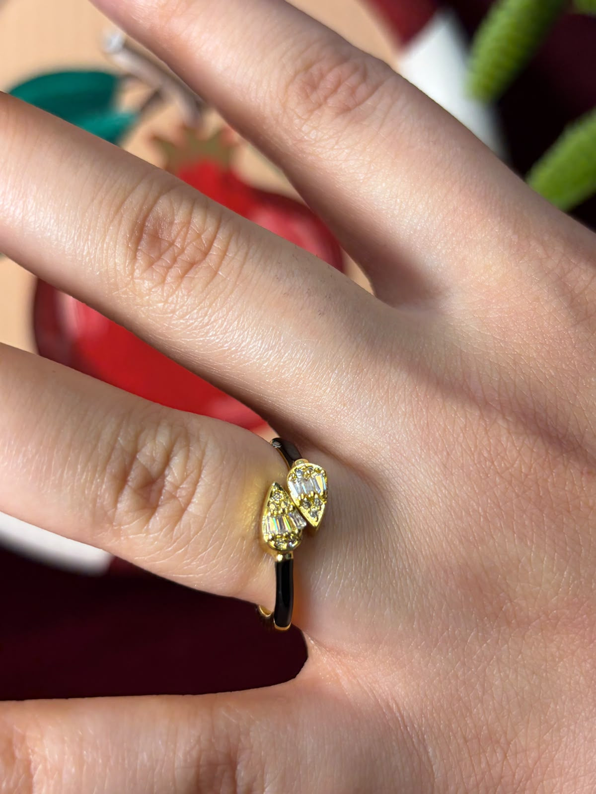 Iconic Black Enamel Ring